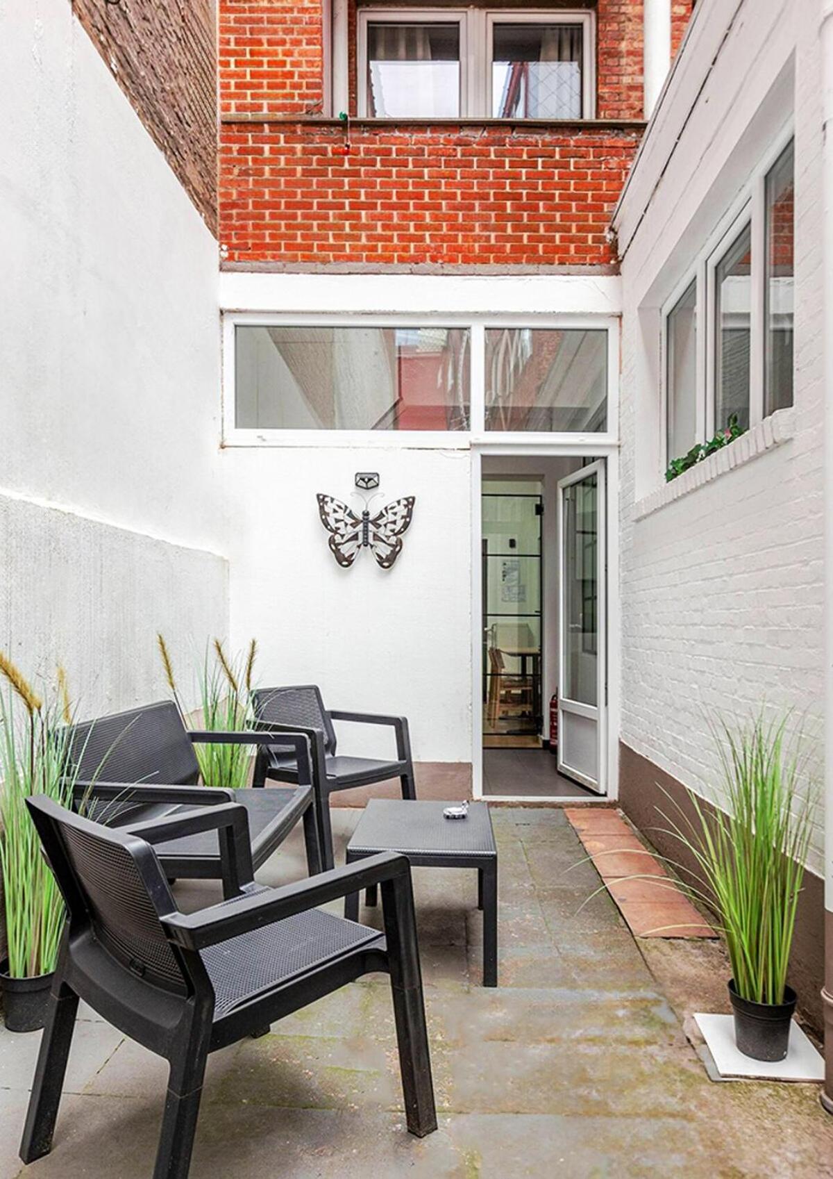 Cosy Appartement Met Tuin In Centrum Antwerpen Gratis Parking Free Parking! 외부 사진
